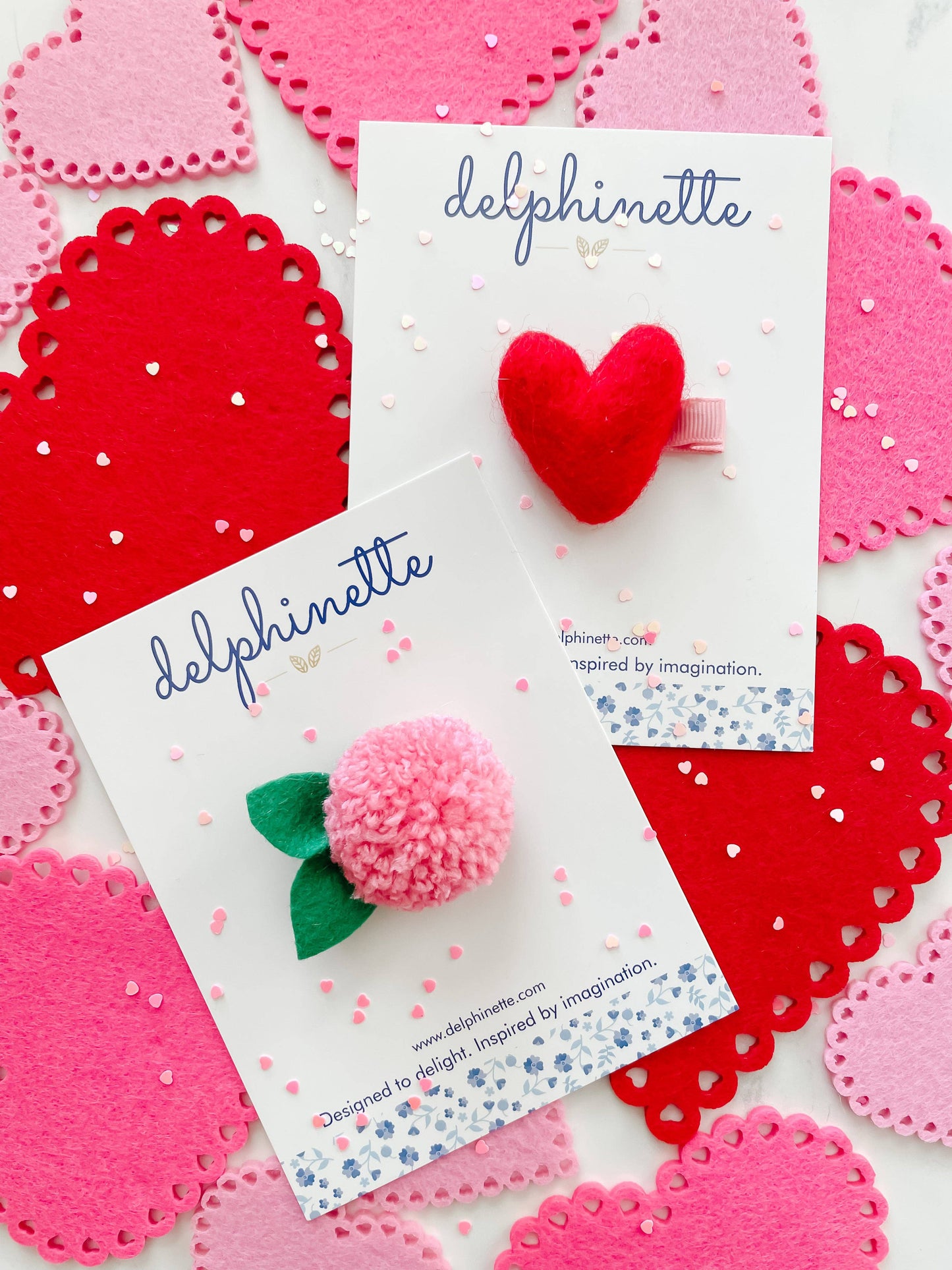 Hair Clip - Red Heart
