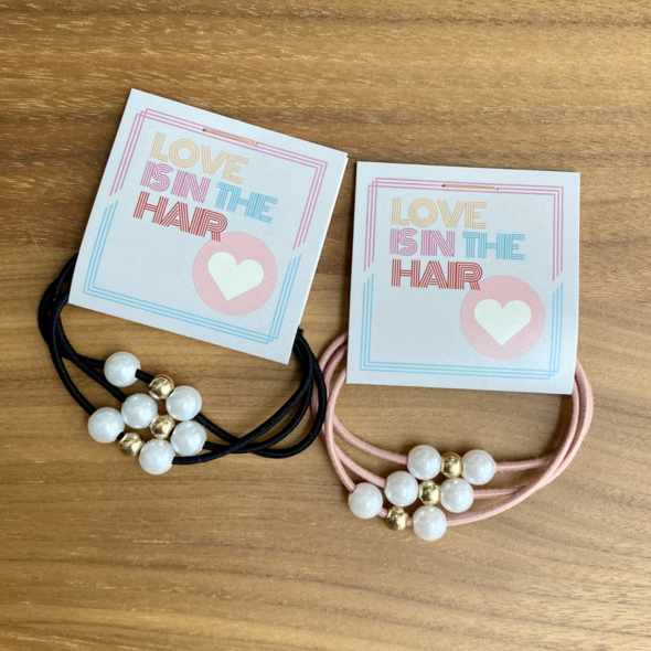 Hair Tie - "Love is in the Hair"
