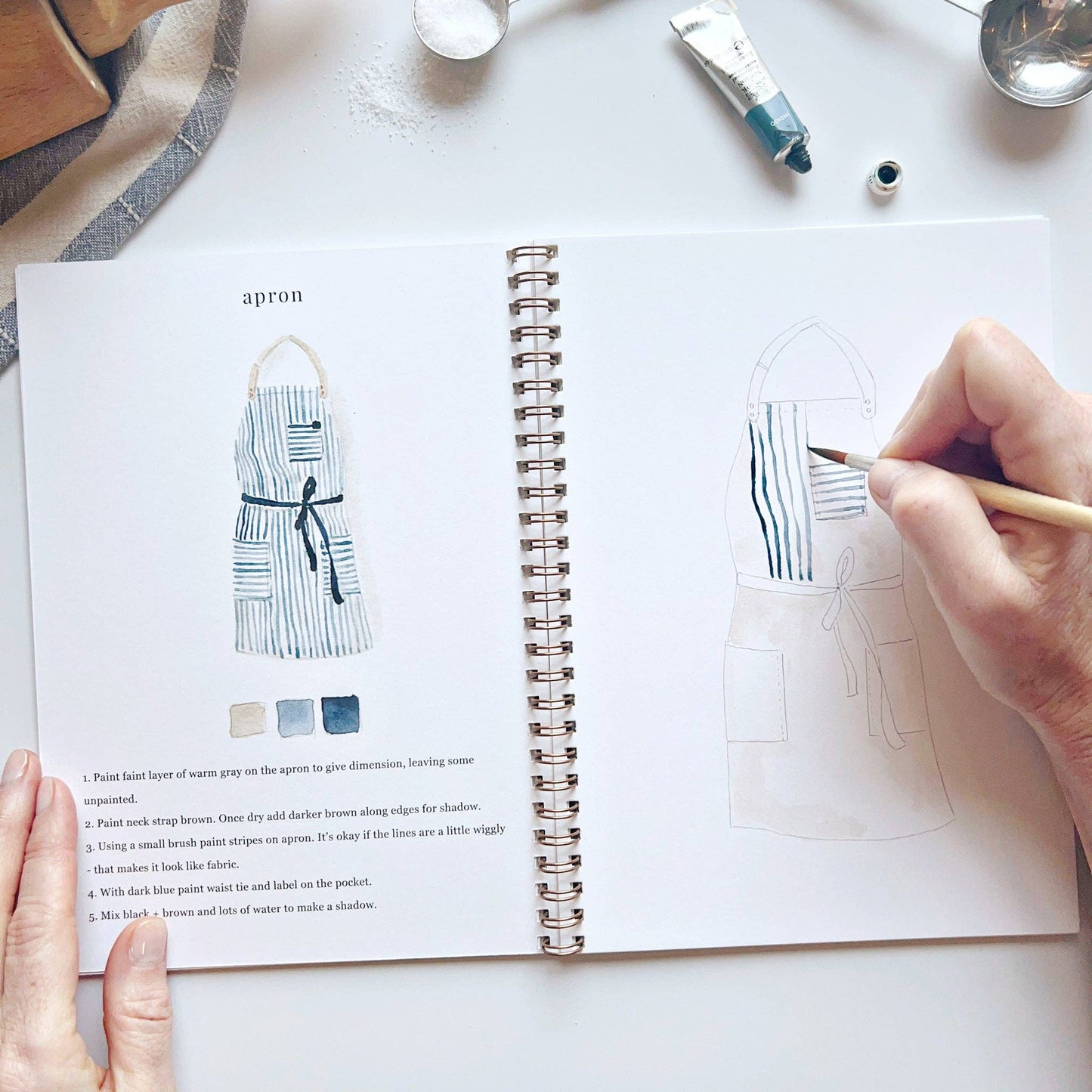 Watercolor workbook - Baking