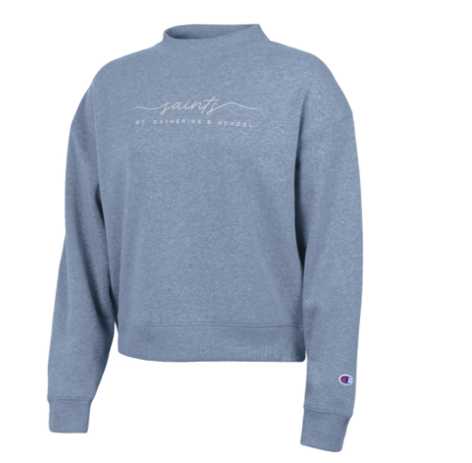 Champion Women's Triumph Crew - Saints Script St. Catherine's School