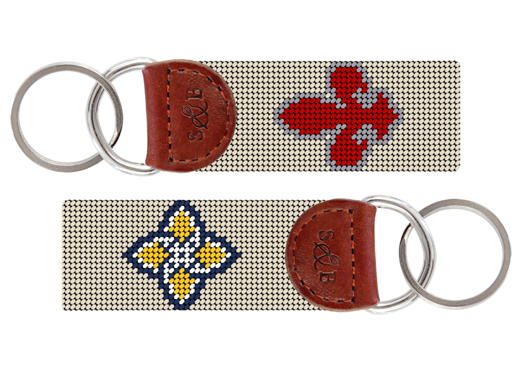 Smathers and Branson Needlepoint Key Fob