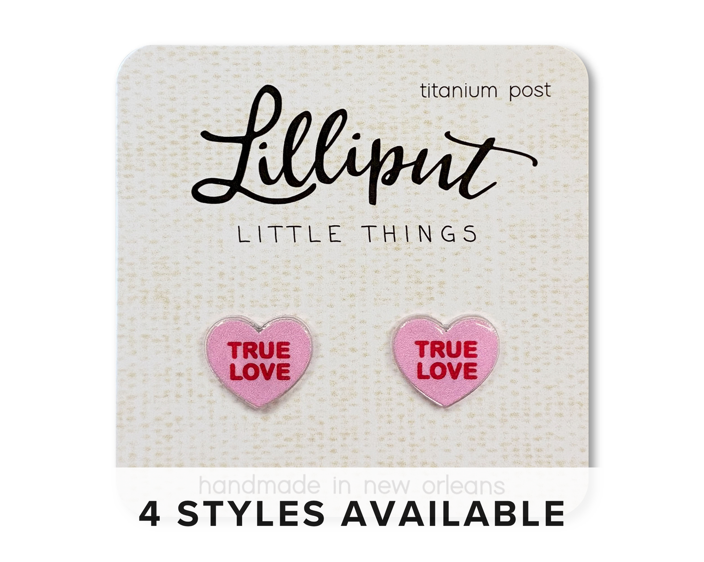 Earrings // Conversation Heart - Valentines Day