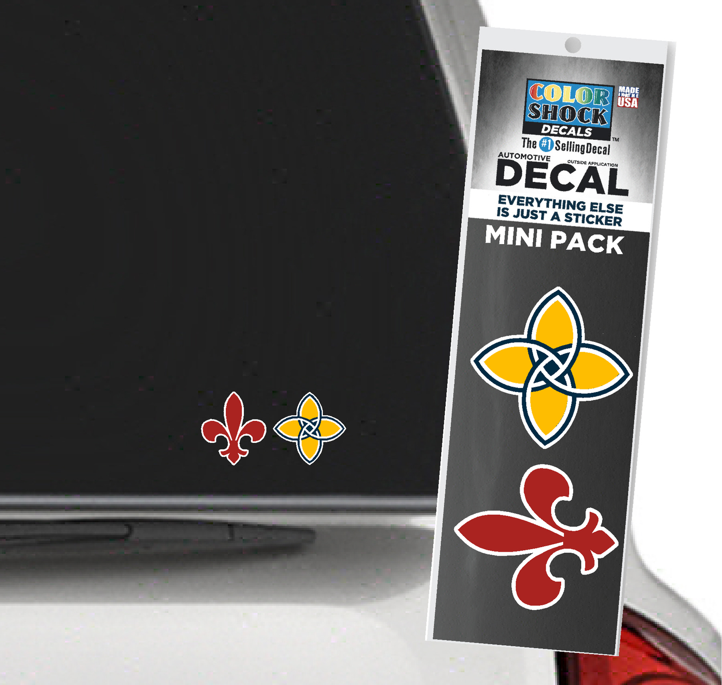 Decal - Fleur de Lis and Quatrefoil