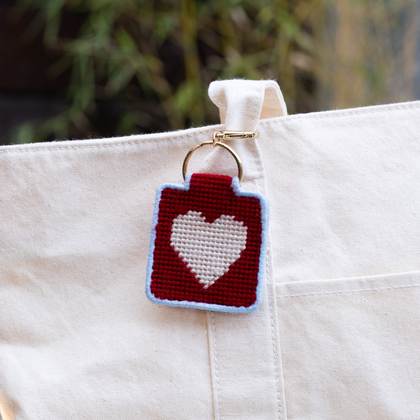 Needlepoint Keychain Kit - Heart