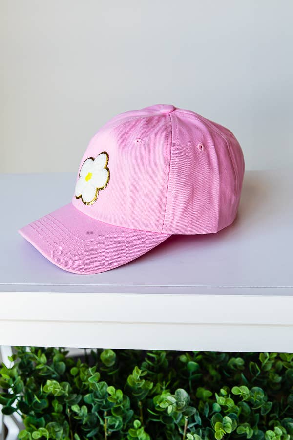 Hat with Daisy Flower Patch YOUTH