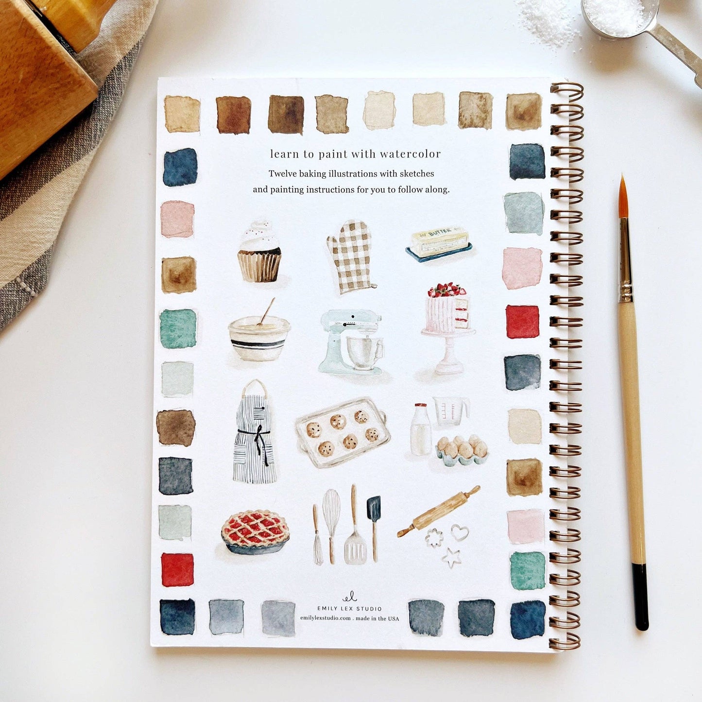 Watercolor workbook - Baking