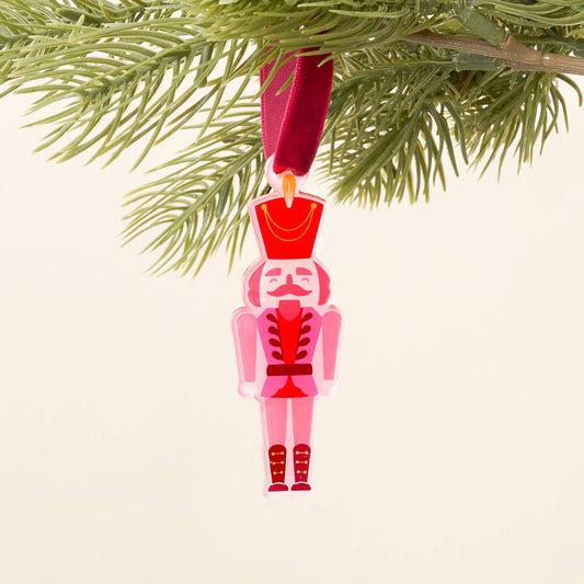 Acrylic Holiday Tree Ornament-Nutcracker Shape