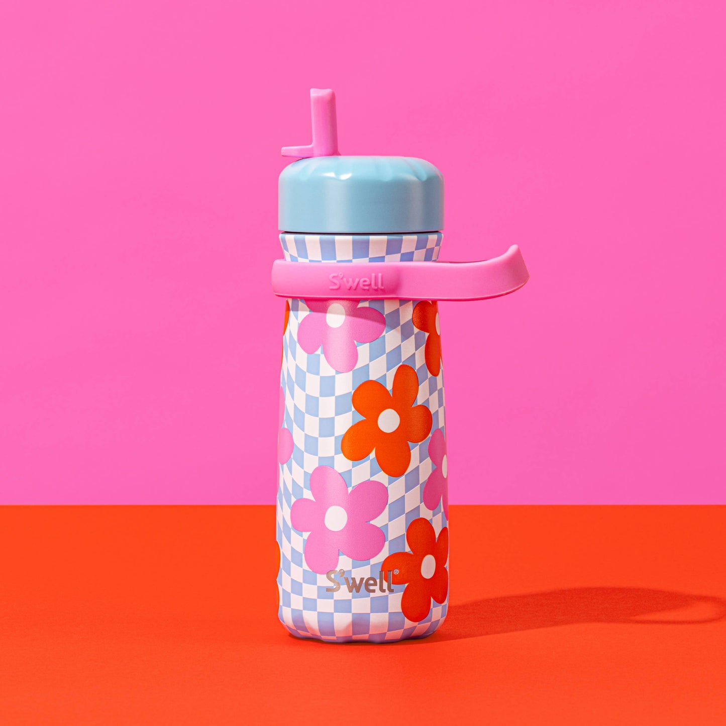 16oz Pink Petal Traveler with Flip Straw Lid