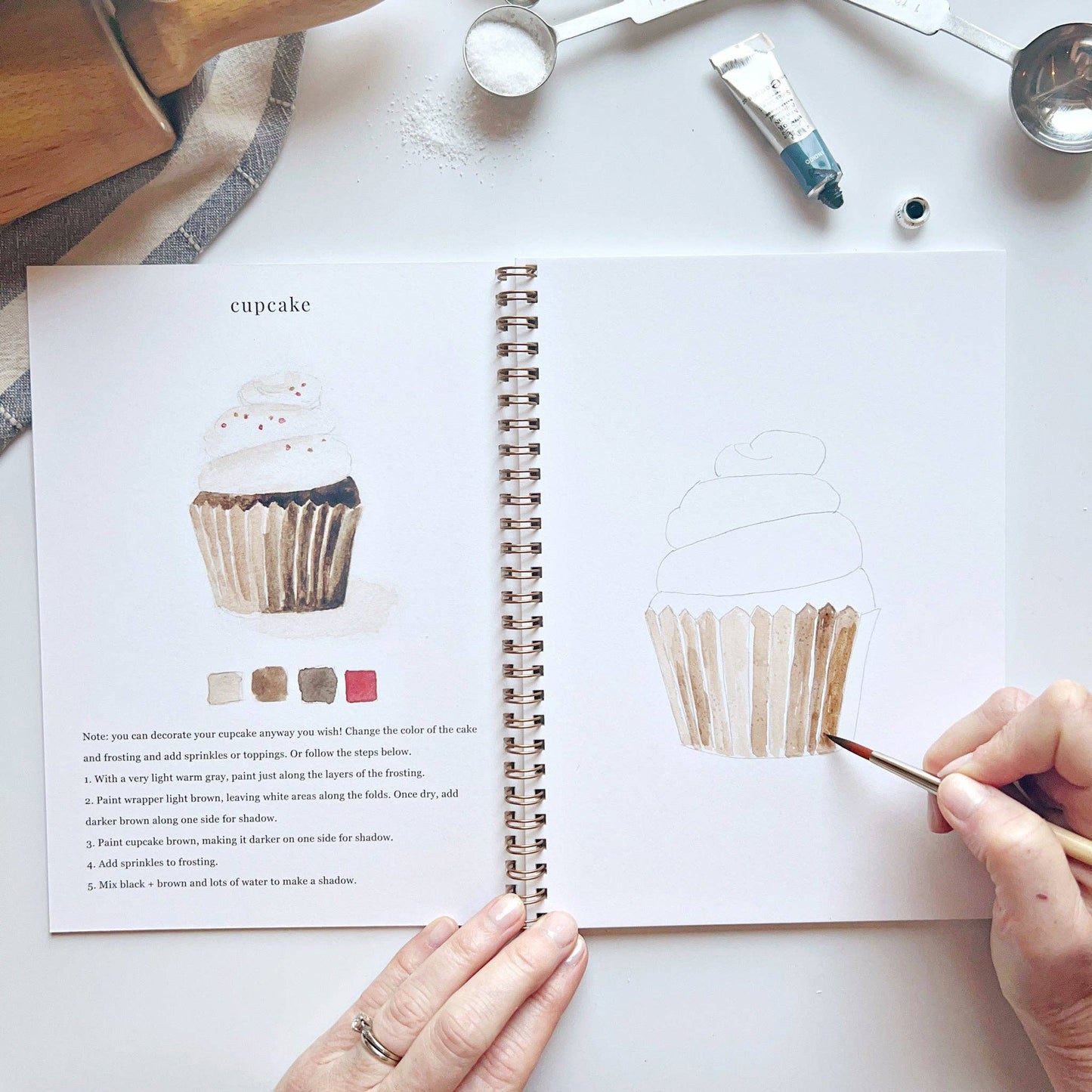 Watercolor workbook - Baking