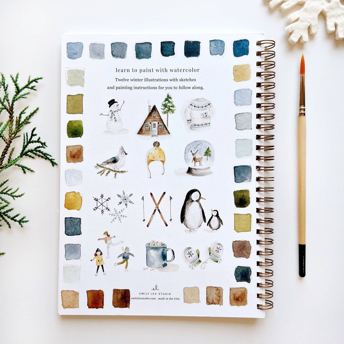 Watercolor workbook - Winter