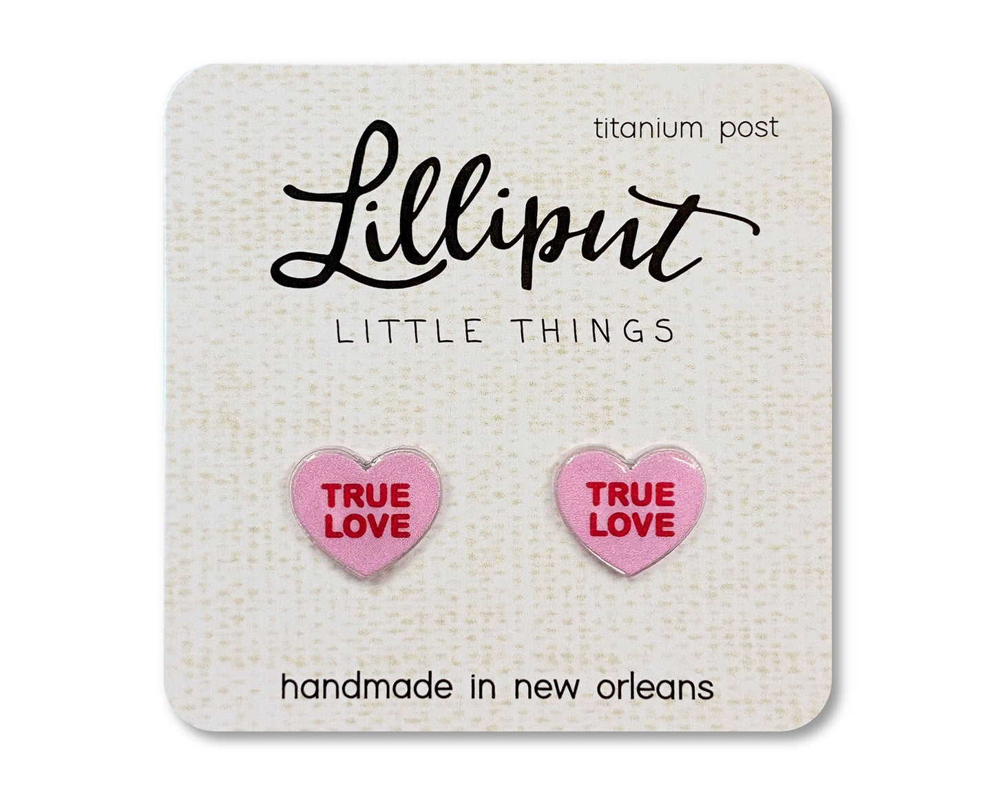 Earrings //  Conversation Heart  - Valentines Day