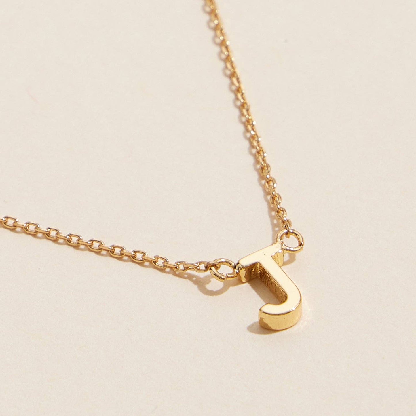 Necklace - 16 Pack of Initial Metal Letter Charm Gold Dip