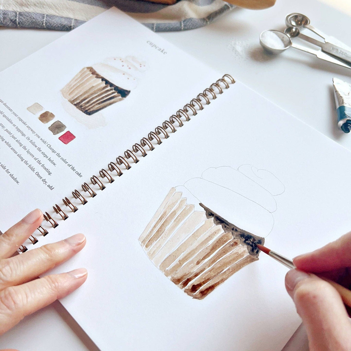 Watercolor workbook - Baking