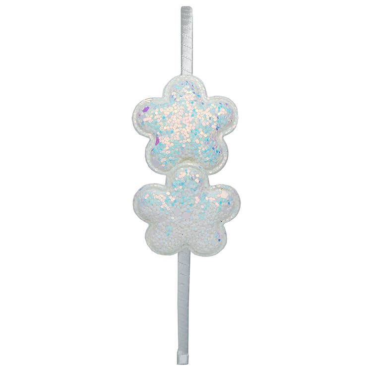 Puff flower headband