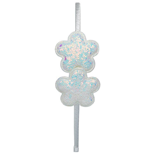 Puff flower headband
