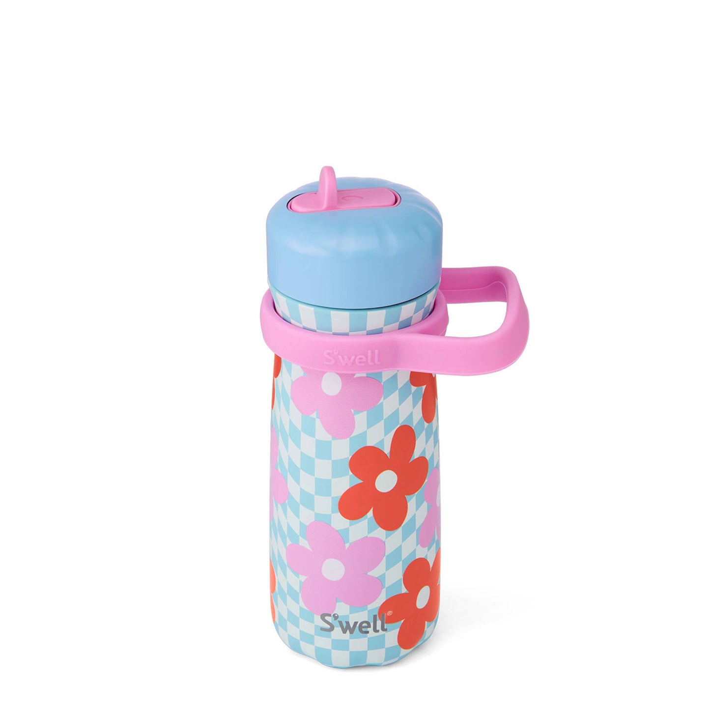 16oz Pink Petal Traveler with Flip Straw Lid