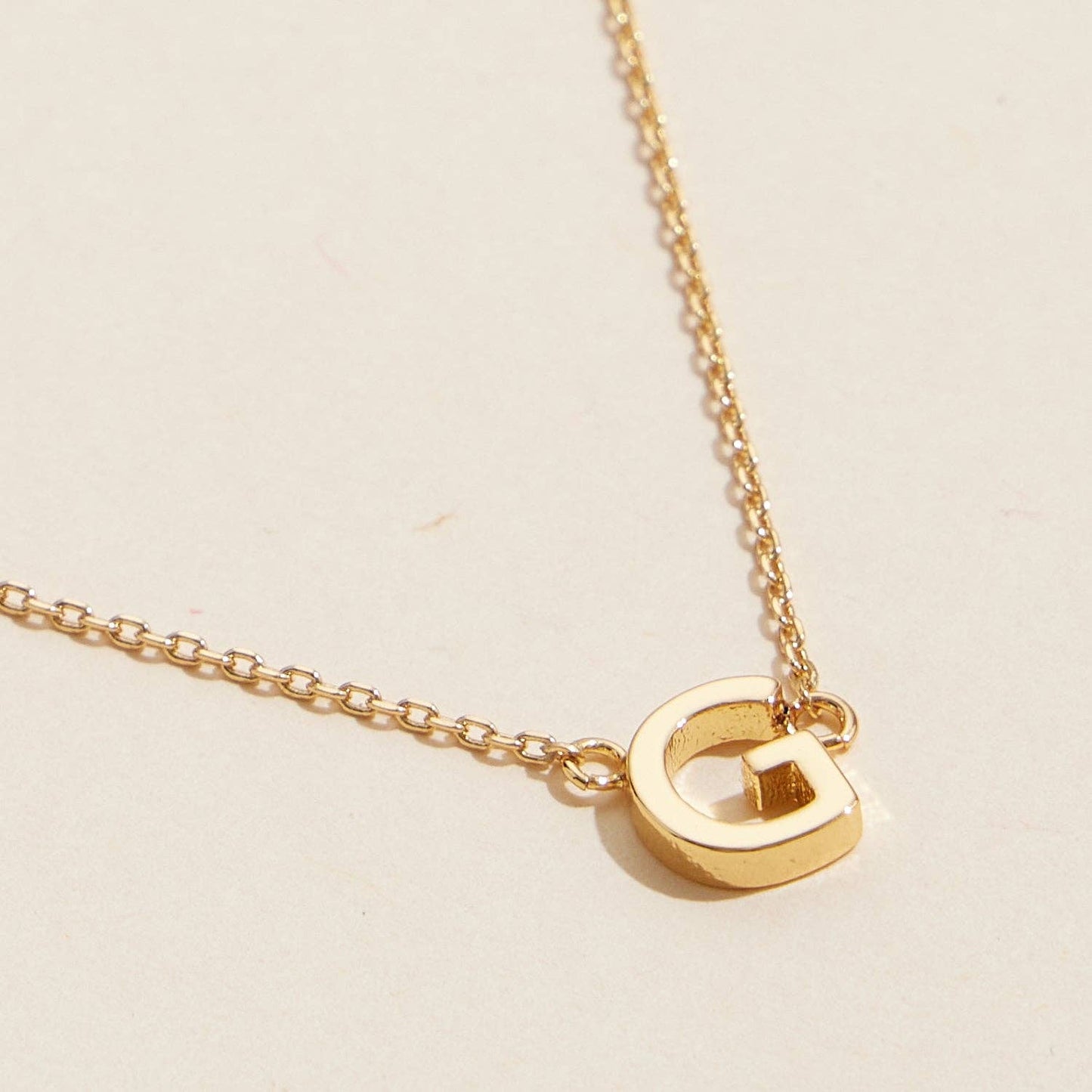 Necklace - 16 Pack of Initial Metal Letter Charm Gold Dip