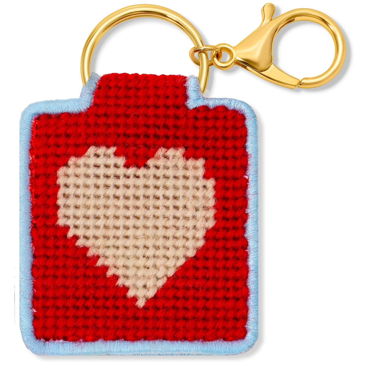 Needlepoint Keychain Kit - Heart