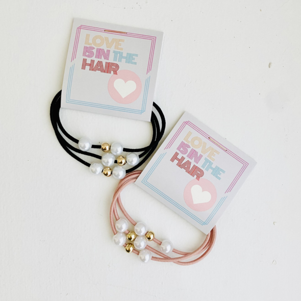 Hair Tie - "Love is in the Hair"