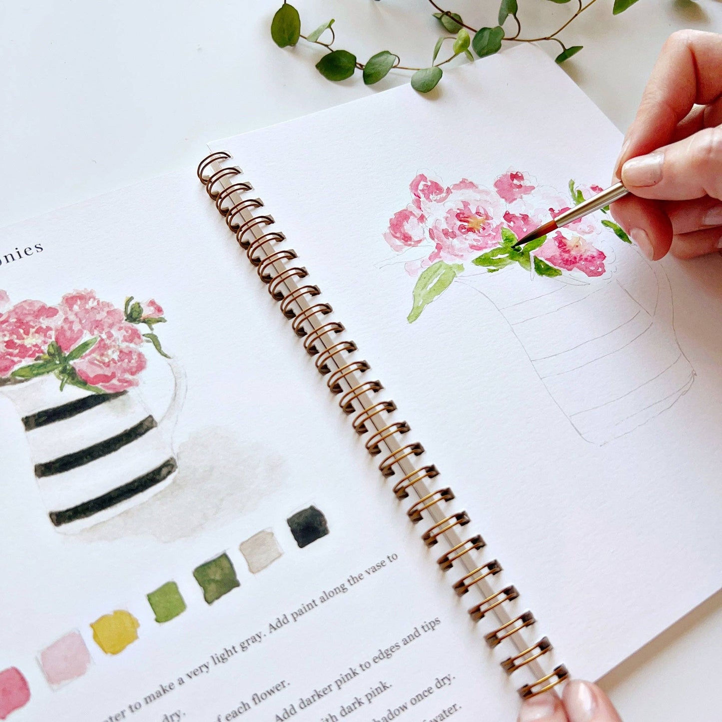 Watercolor workbook - Bouquets