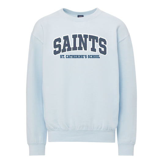 Sweatshirt - YOUTH Navy SAINTS Applique