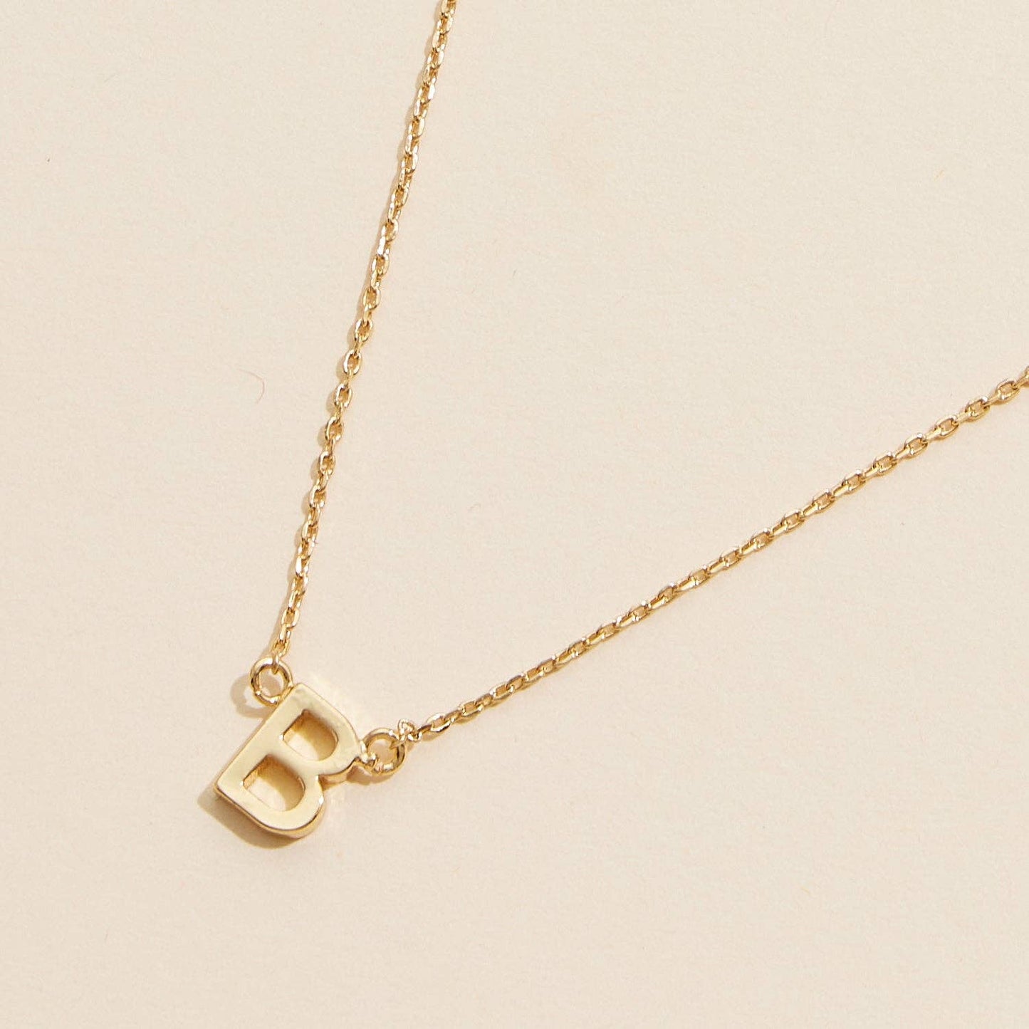 Necklace - 16 Pack of Initial Metal Letter Charm Gold Dip