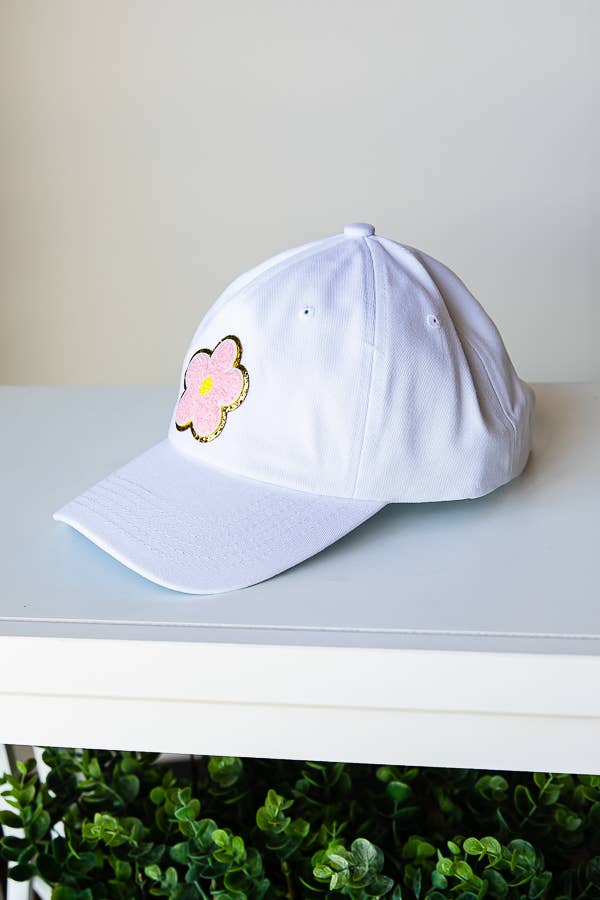Hat with Daisy Flower Patch YOUTH