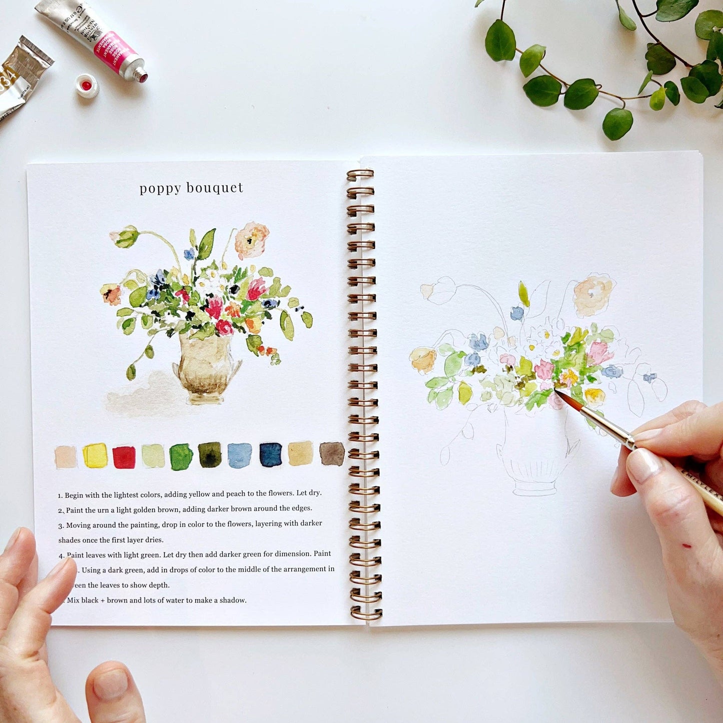 Watercolor workbook - Bouquets