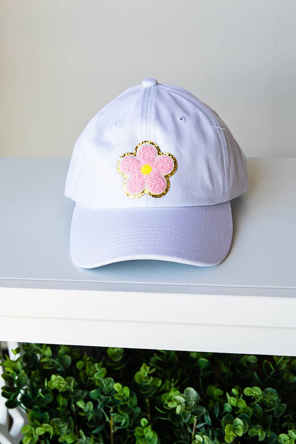 Hat with Daisy Flower Patch YOUTH