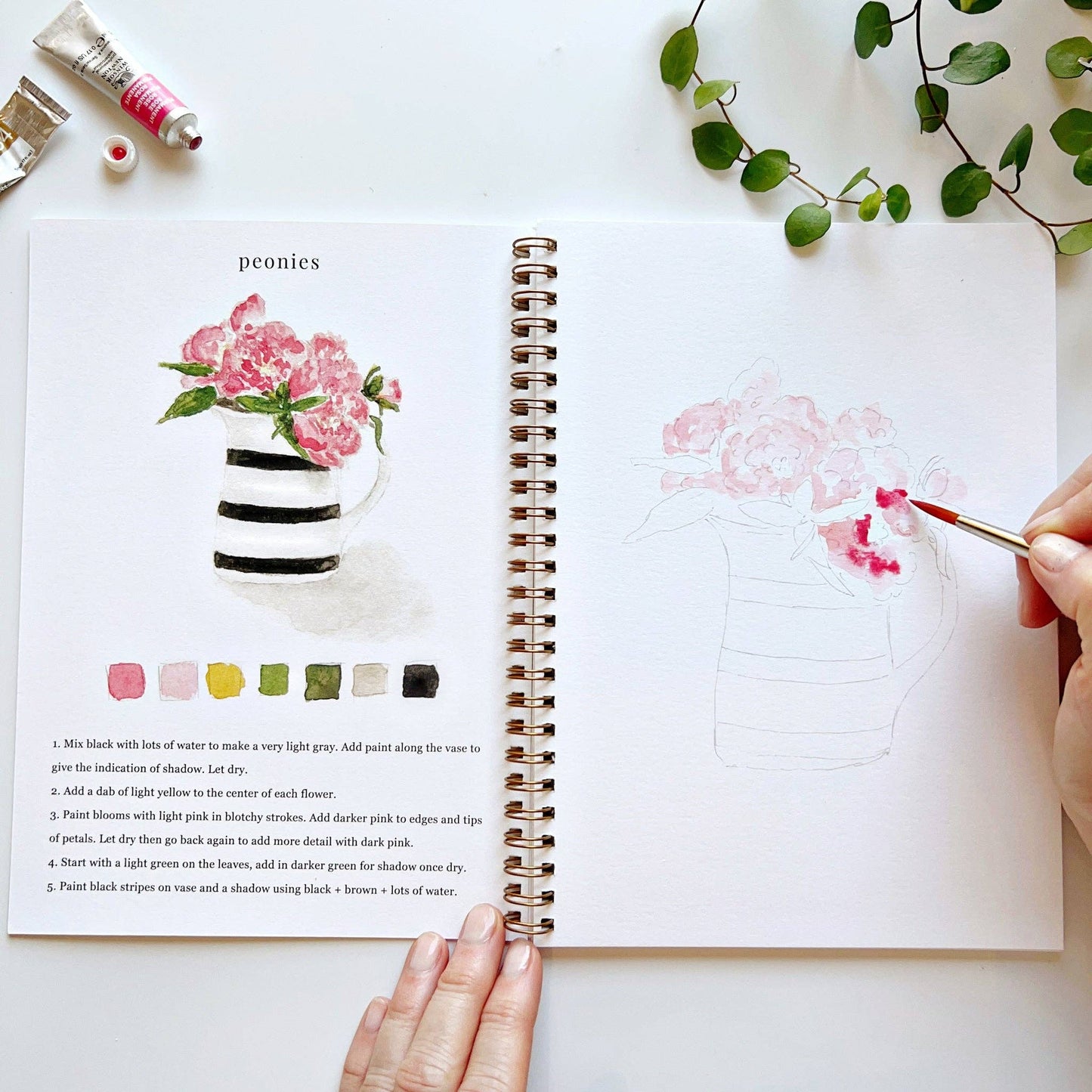 Watercolor workbook - Bouquets