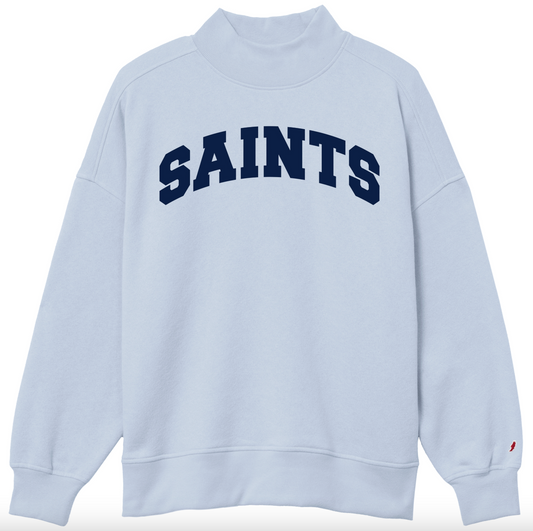 Mock Neck Saints Sweatshirt - screeprint