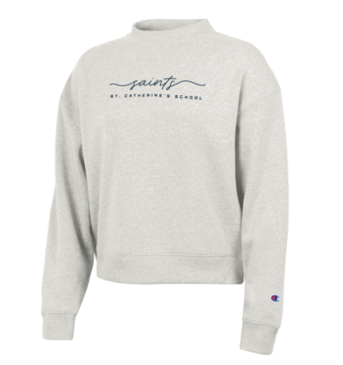 Champion Women's Triumph Crew - Saints Script St. Catherine's School