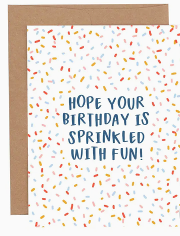 Card - Hope your Birthday Is Sprinkled with Fun