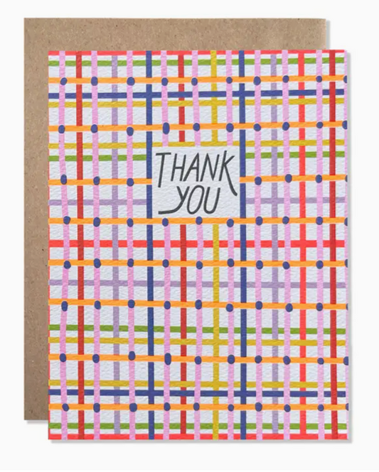 Card - Thank you Plaid