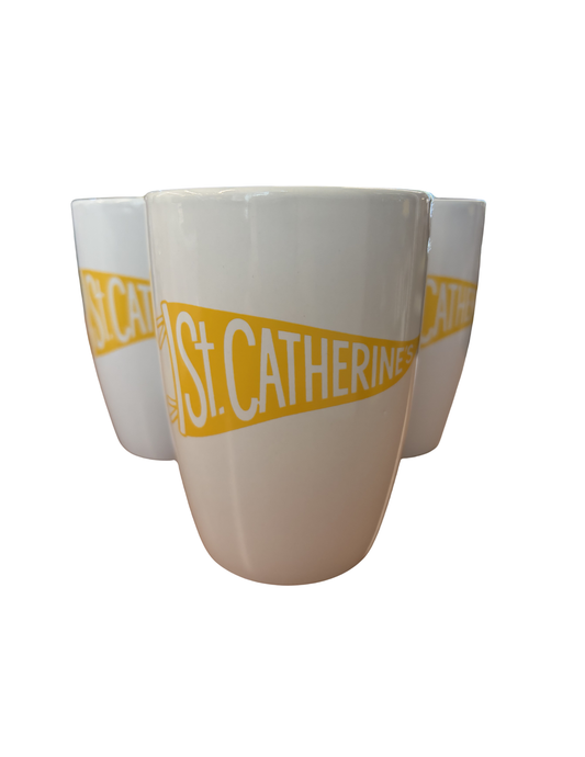 St. Catherine's Pennant Mug - white - 14oz