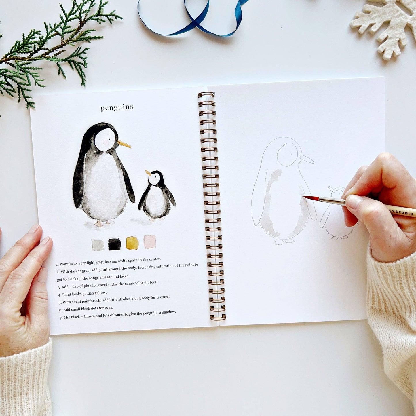 Watercolor workbook - Winter