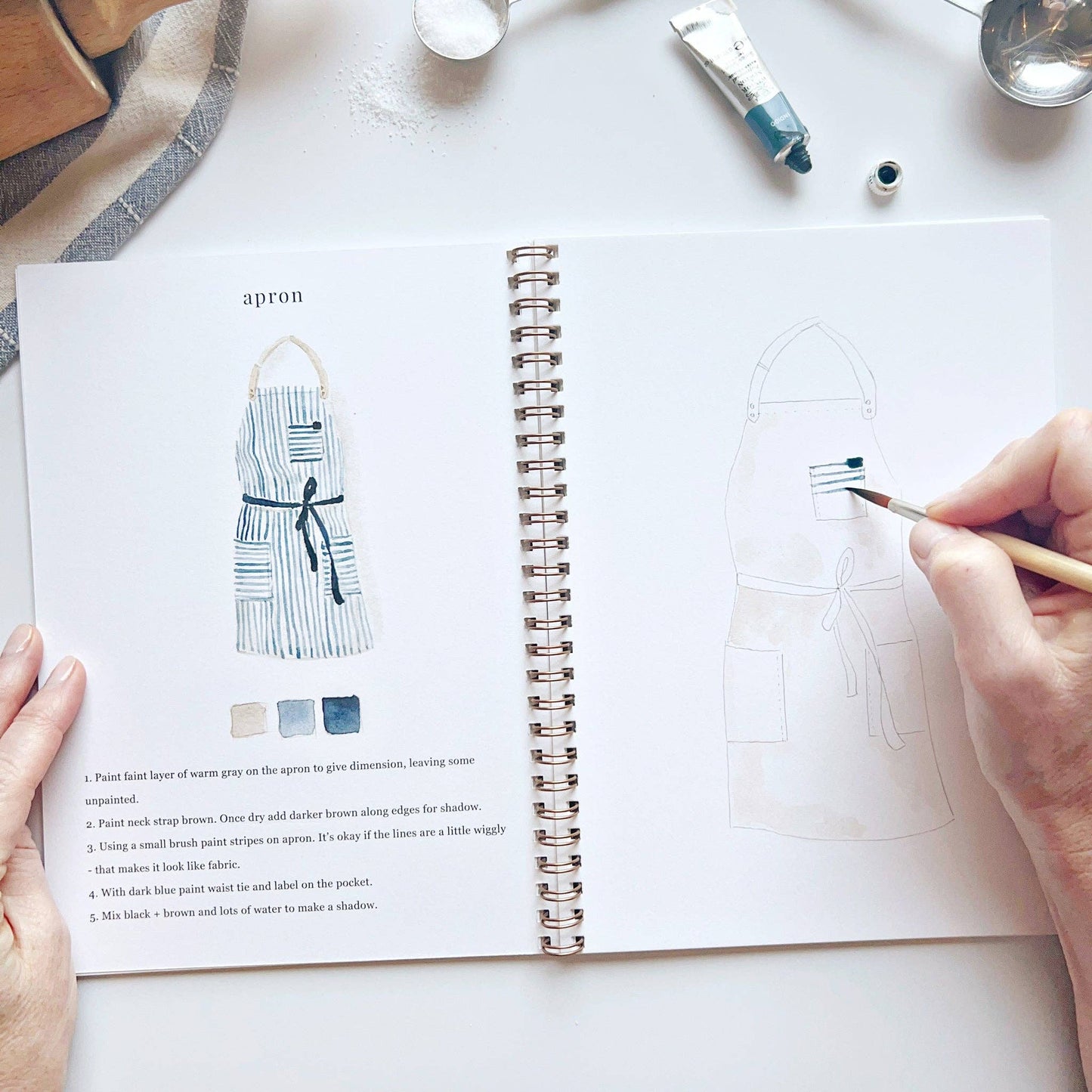 Watercolor workbook - Baking