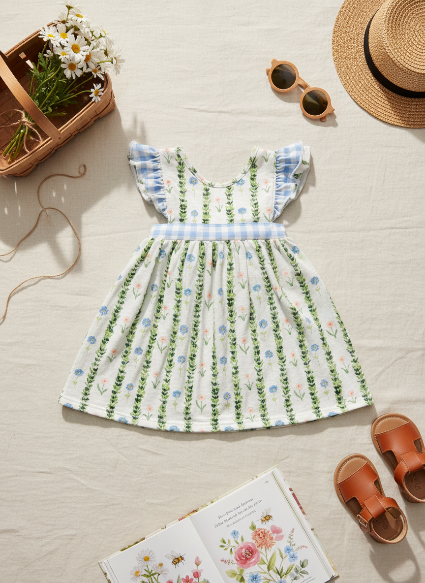 Bluebell Meadow Flutter Dress