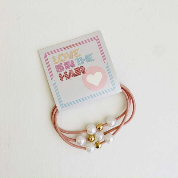 Hair Tie - "Love is in the Hair"