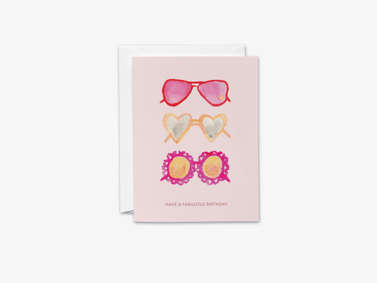 Fabulous Heart Glasses Birthday Card [individually packaged]