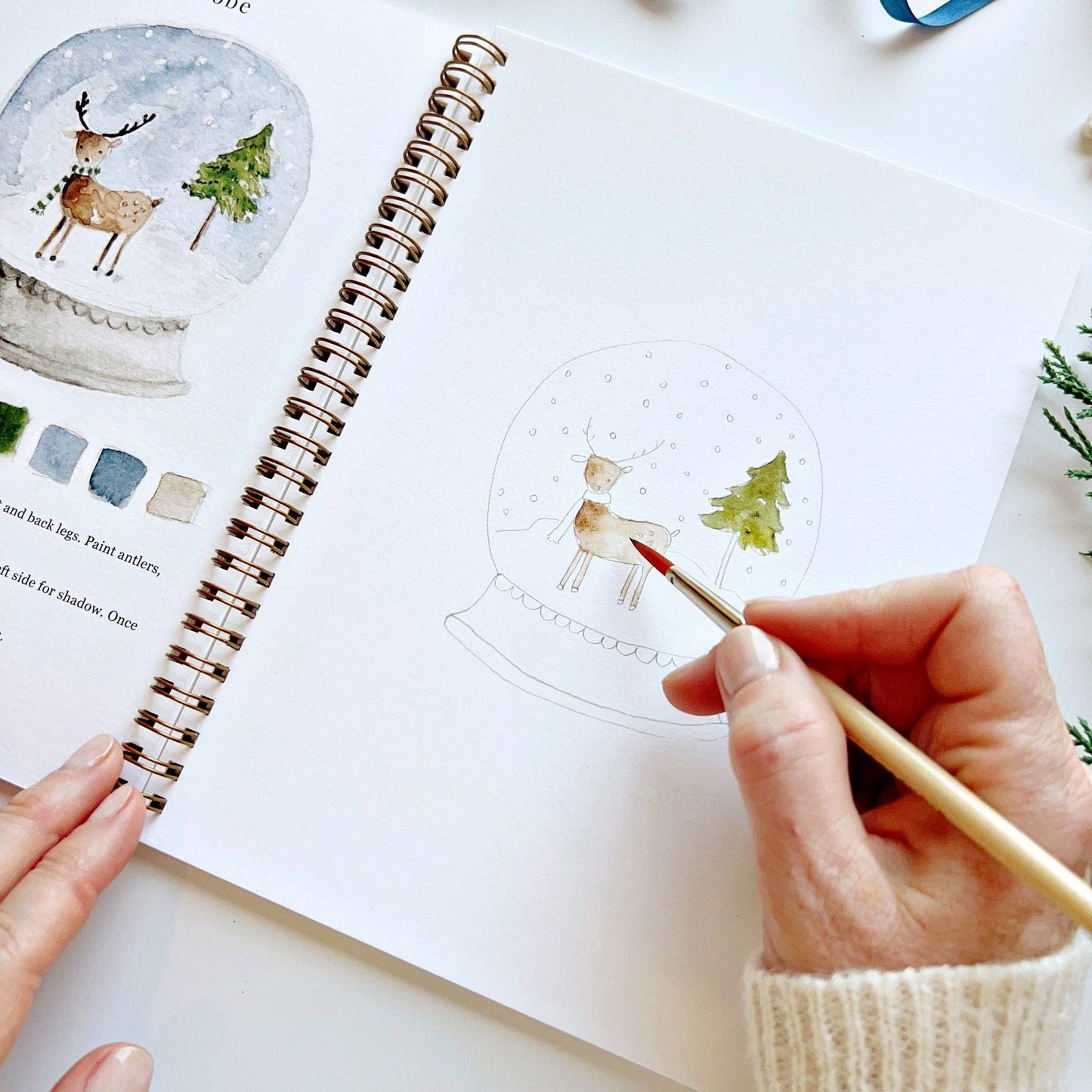 Watercolor workbook - Winter