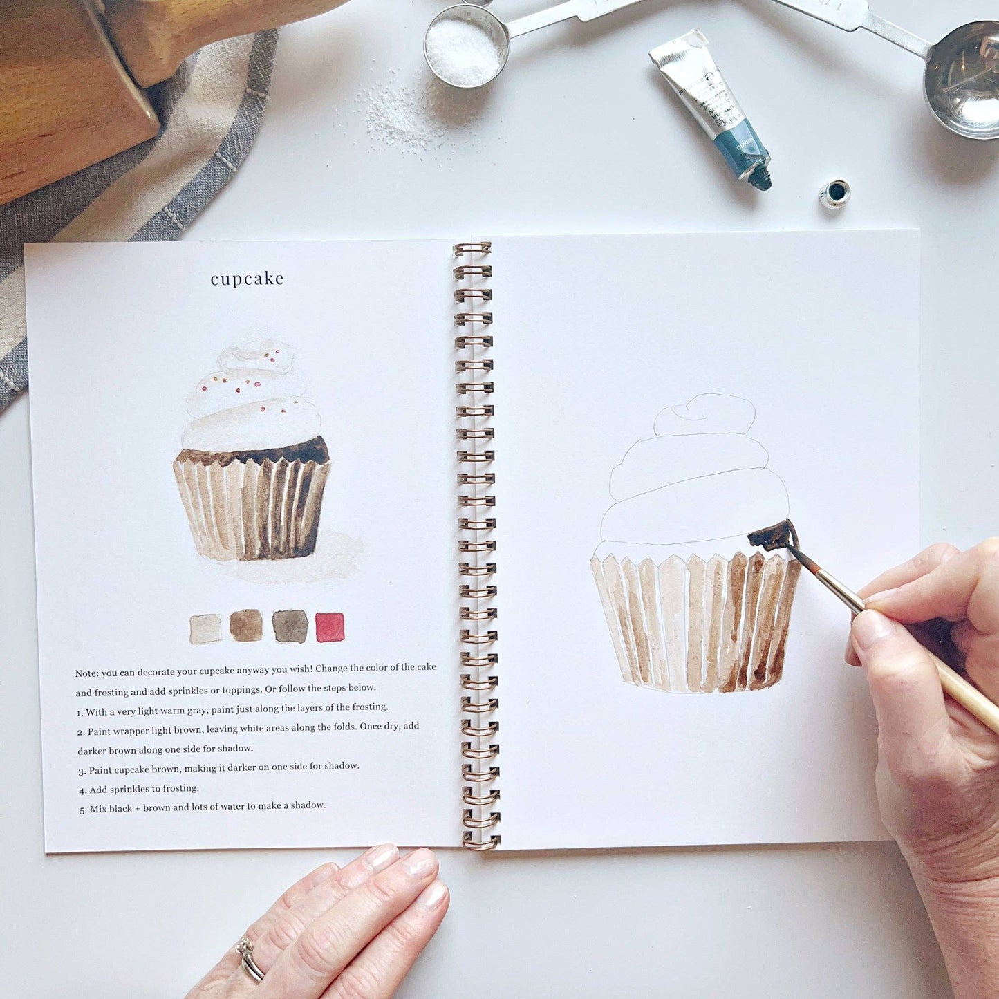 Watercolor workbook - Baking