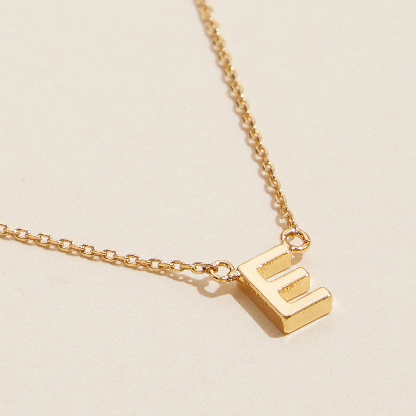Necklace - 16 Pack of Initial Metal Letter Charm Gold Dip