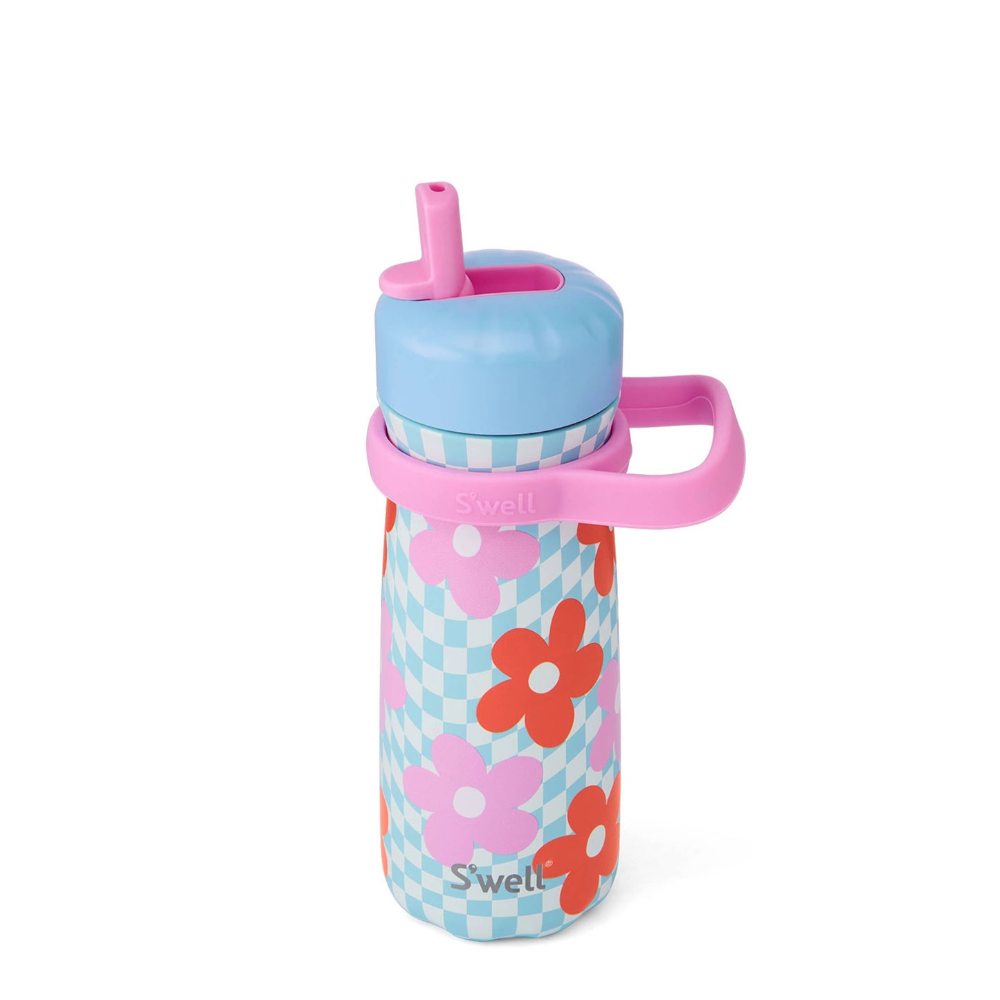 16oz Pink Petal Traveler with Flip Straw Lid