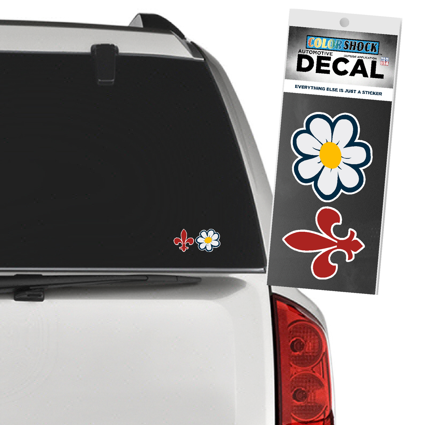 Decal - mini Fleur de Lis + Daisy
